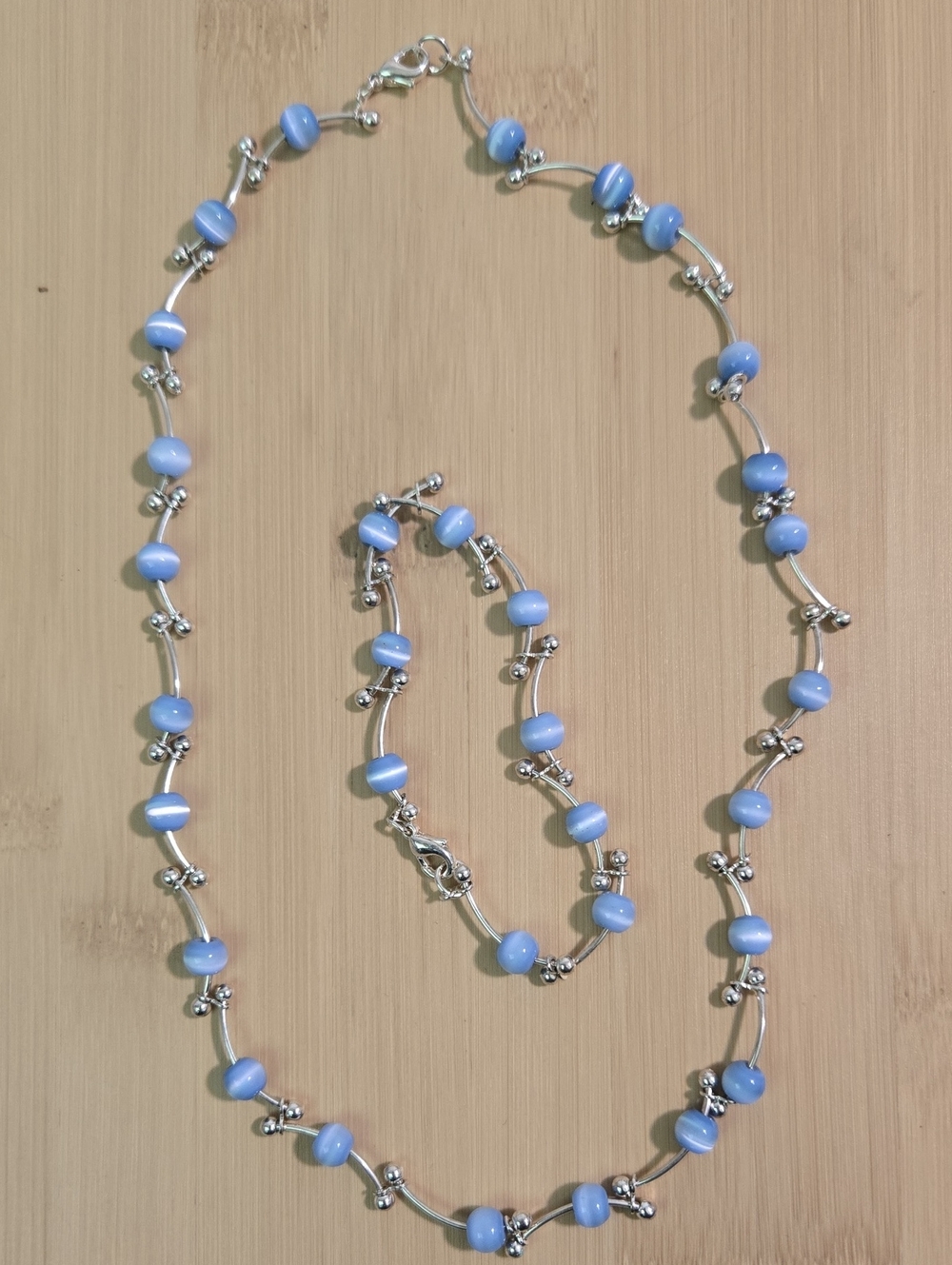 Blue Beaded Necklace and Bracelet Set - Unbranded Women’s Jewelry